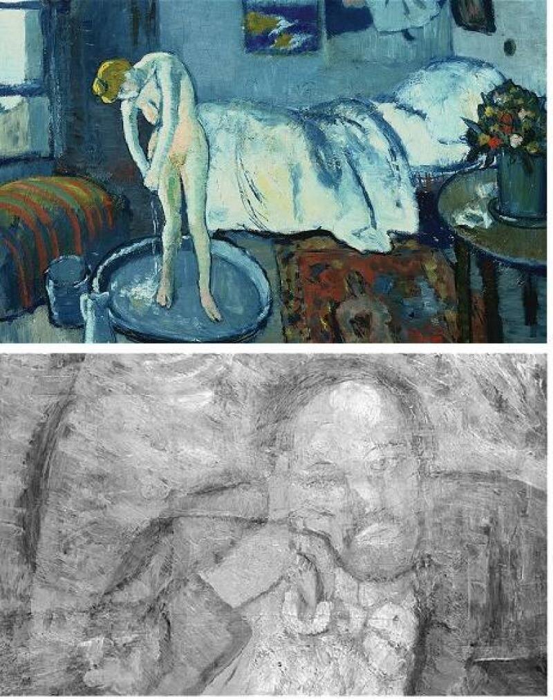 Скан голубой комнаты Пикассо