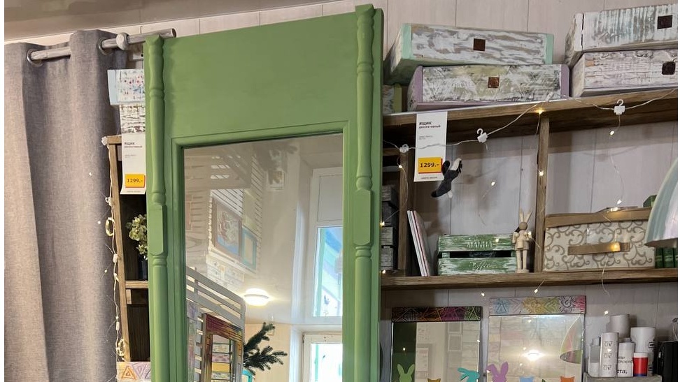 Так смотрится готовое зеркало