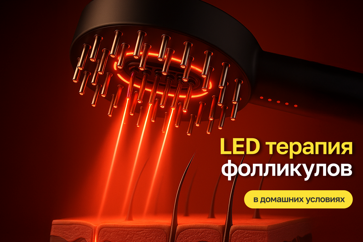 Красный свет 630–660 нм для волос — LED терапия фолликулов в домашних условиях