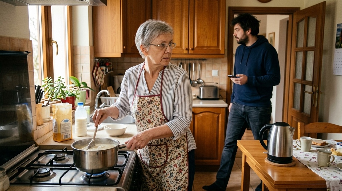 Утром свекровь вовсю хозяйничала на кухне