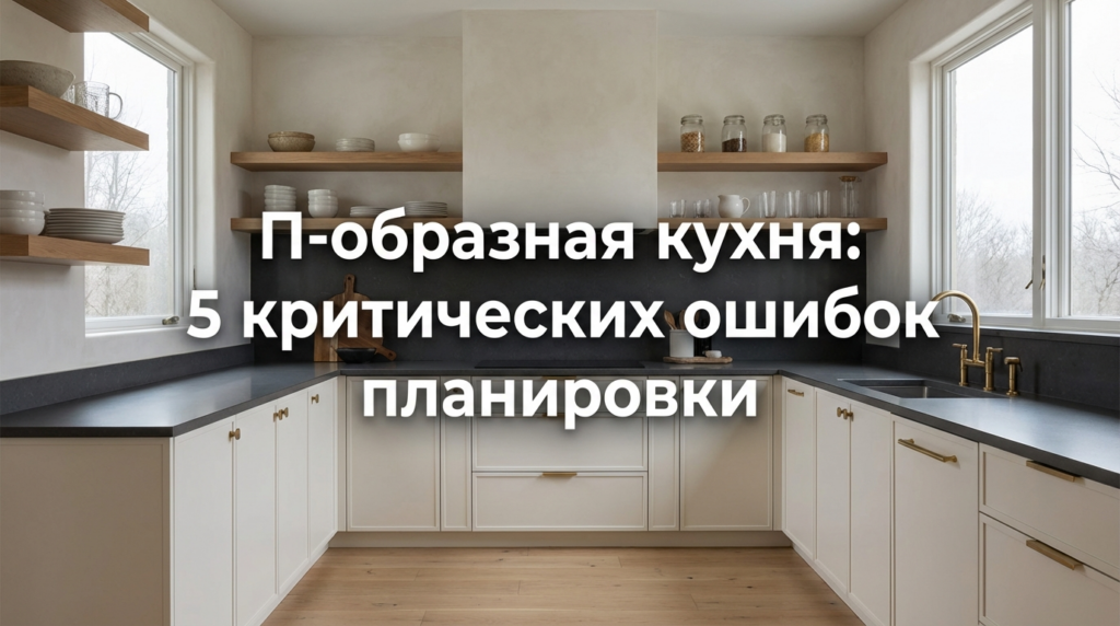   П-образная планировка кухни: как правильно организовать пространство и избежать ошибок. MDKUHNY