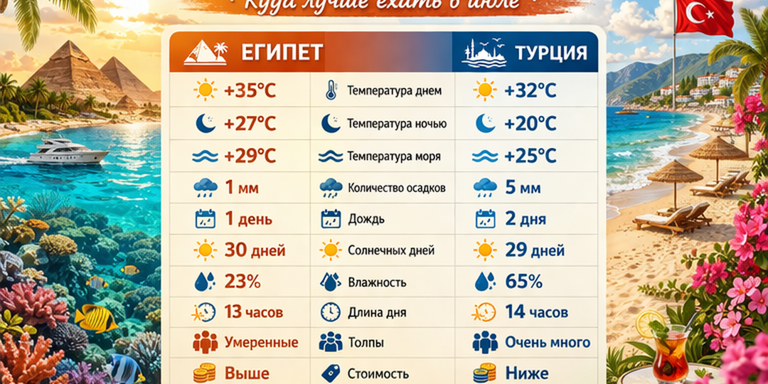 Египет или Турция в июле? Почему я перестал смотреть только на температуру