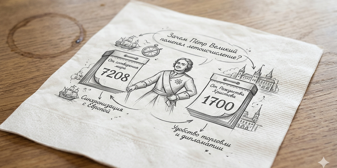 Зачем Пётр Великий поменял летоисчисление?