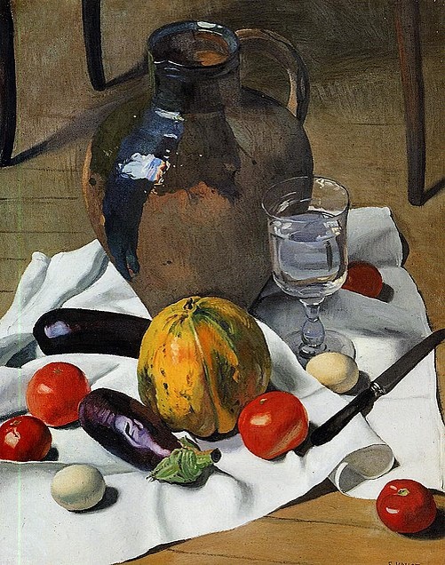 Феликс Валлотон: Натюрморт с большим глиняным кувшином, 1923