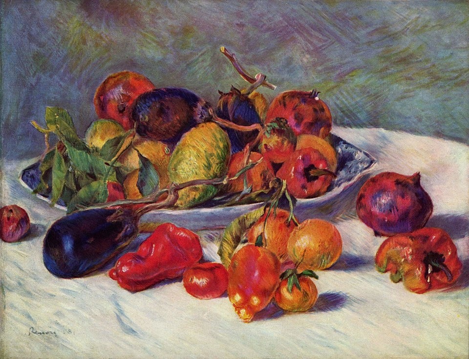 Пьер Огюст Ренуар: Натюрморт с фруктами, 1881