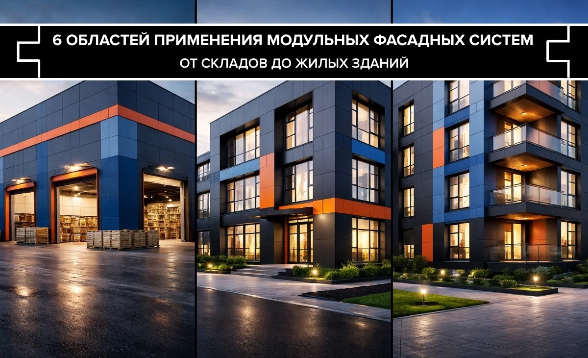 Области применения модульных фасадных систем