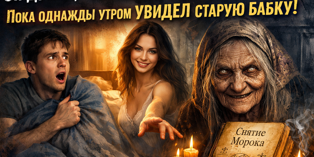 Он думал, что живёт с молодой красавицей… пока однажды утром не увидел в своей постели старую бабку