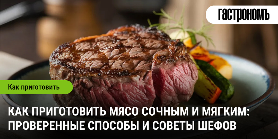 Как приготовить мясо сочным и мягким: проверенные способы и советы шефов