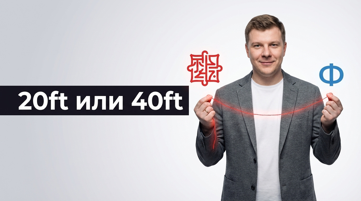 Контейнер 20ft или 40ft: деловой разбор для импортёров в 2026 году