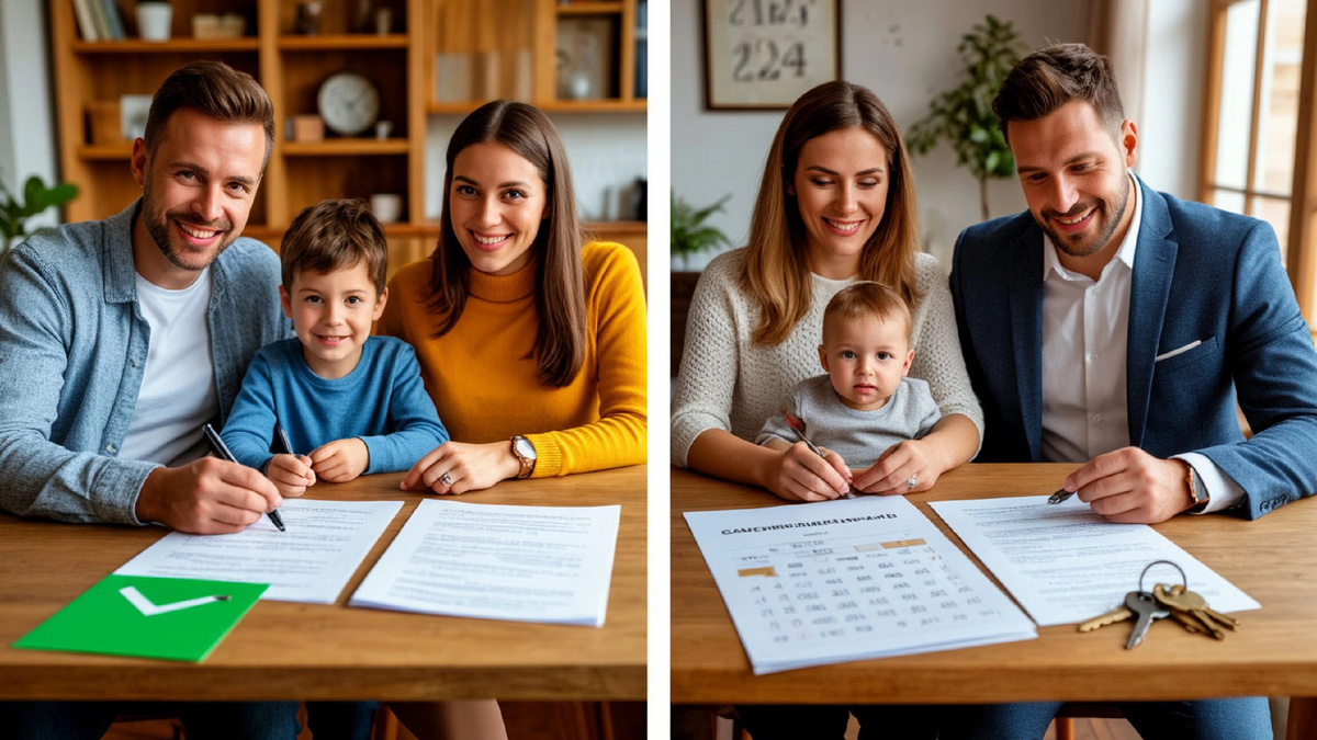 Слева — одна семья, одна льготная ипотека. Справа — две семьи, две квартиры. И всё тот же один ребёнок, который стал поводом для развода. Закон суров, но россияне нашли лазейку.