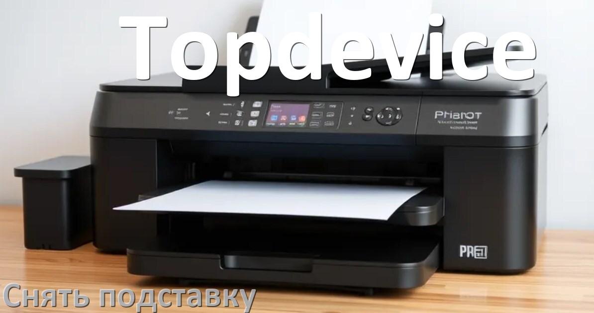 
Как у телевизора Topdevice снять подставку