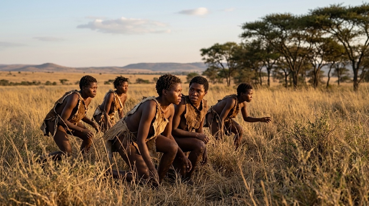    Для древних охотников умение молча координировать действия взглядом могло быть вопросом выживания