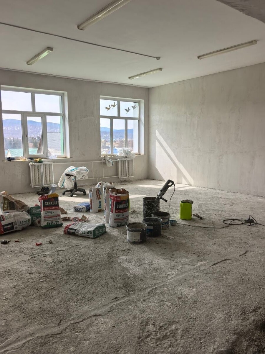    Капремонт Улаганской школы. Источник: t.me/akchinaidar