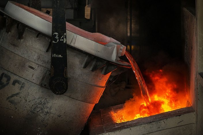    Производство алюминия. Фото РУСАЛ