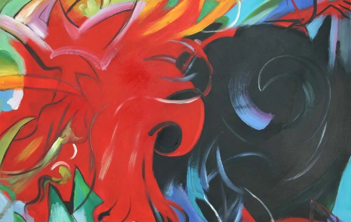     Франц Марк. Борющиеся формы (фрагмент). 1914