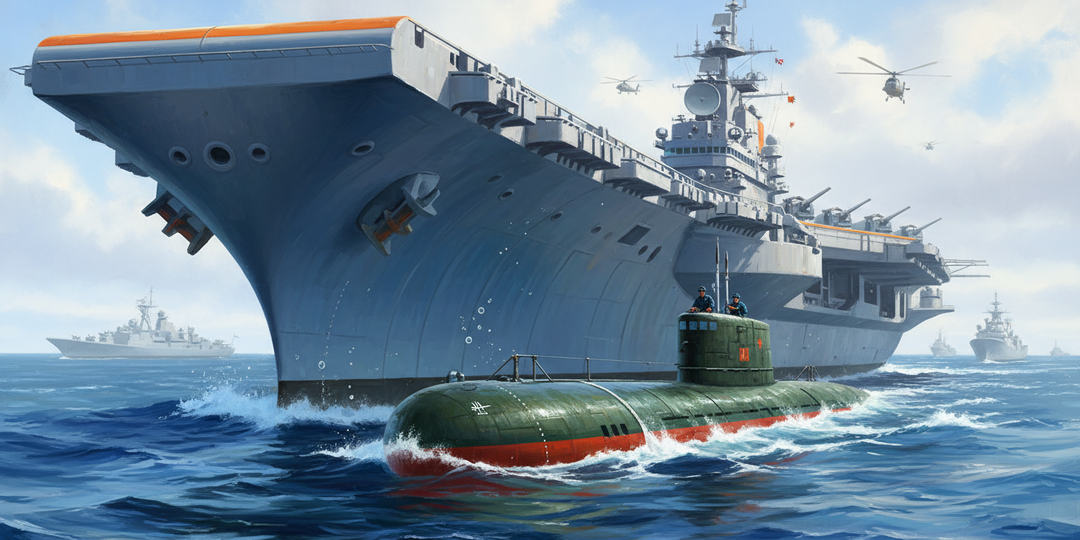 Как советская субмарина оказалась под авианосцем США и что из этого вышло