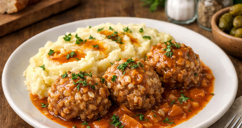 Советские «Ёжики» из фарша с рисом