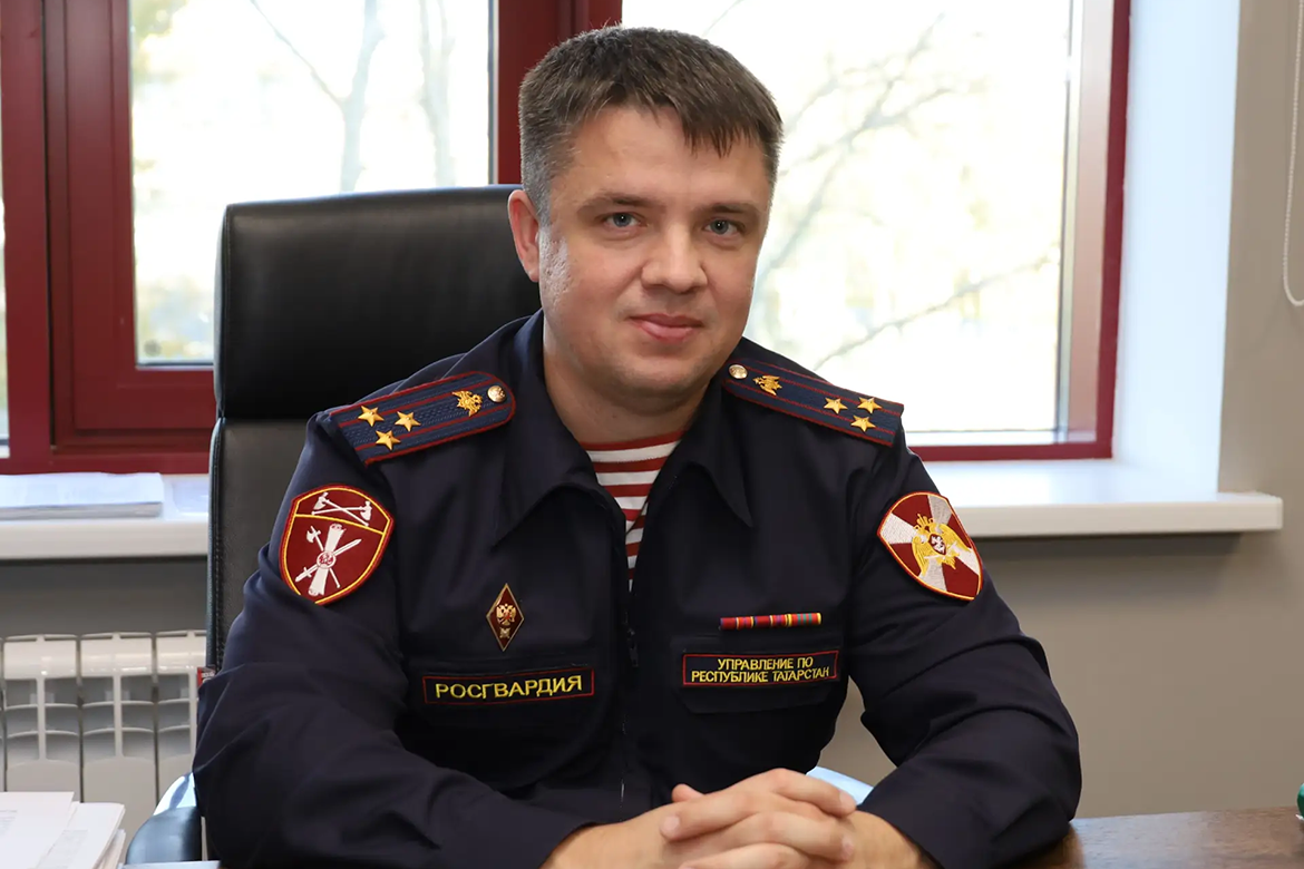 Начальник Центра лицензионно-разрешительной работы Управления Росгвардии по РТ Андрей ВысотинФото: пресс-служба Росгвардии