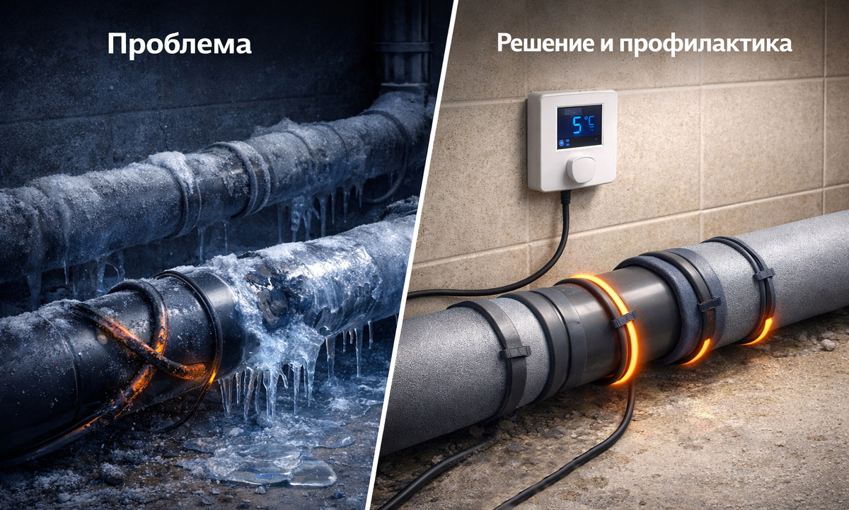 Обогрев трубопроводов