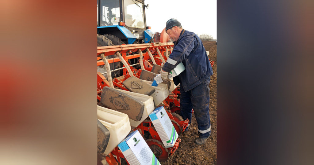 Сев по вешкам