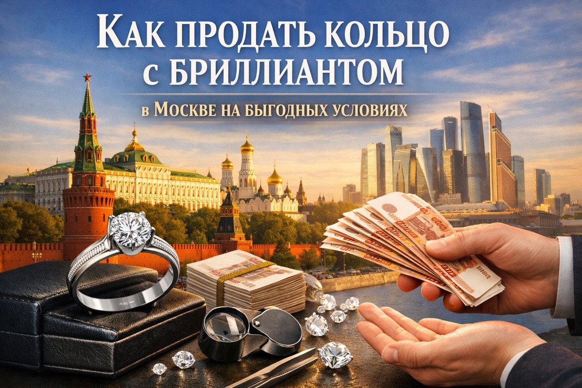 Как продать кольцо с бриллиантом в Москве на выгодных условиях