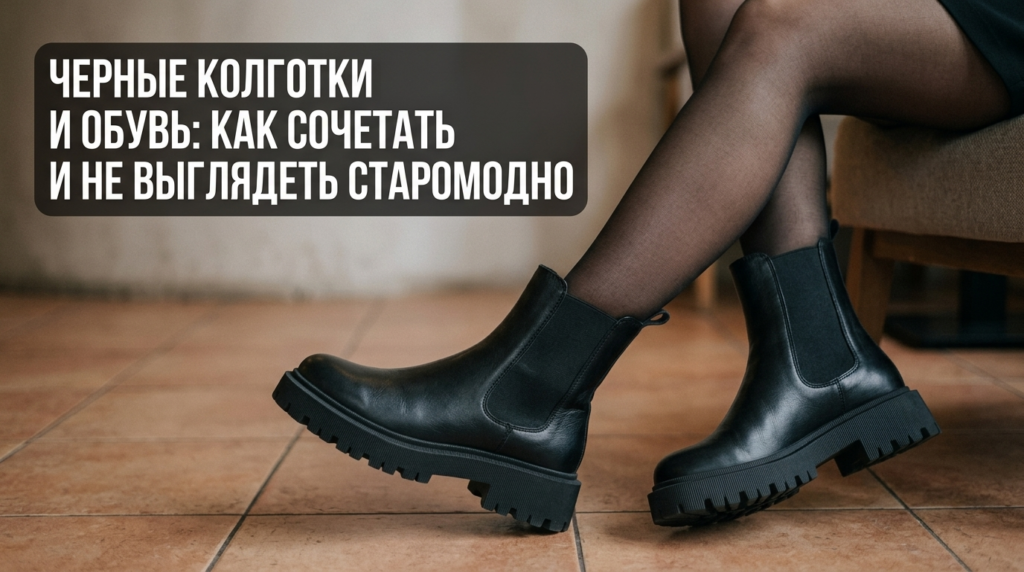    Актуальные способы носить черные колготки с разной обувью, чтобы образ выглядел современно Носим Сутками