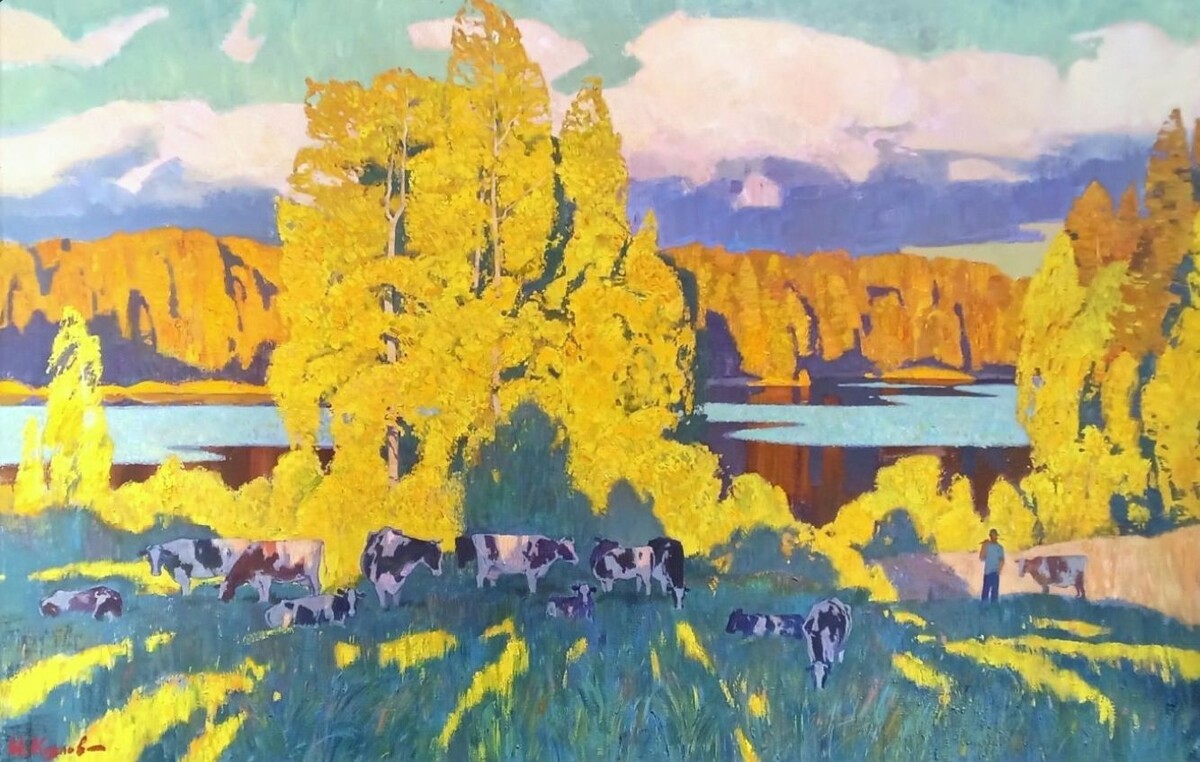 Художник Илья Козлов,  масло