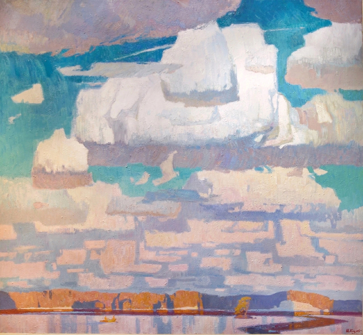 Художник Илья Козлов,  масло