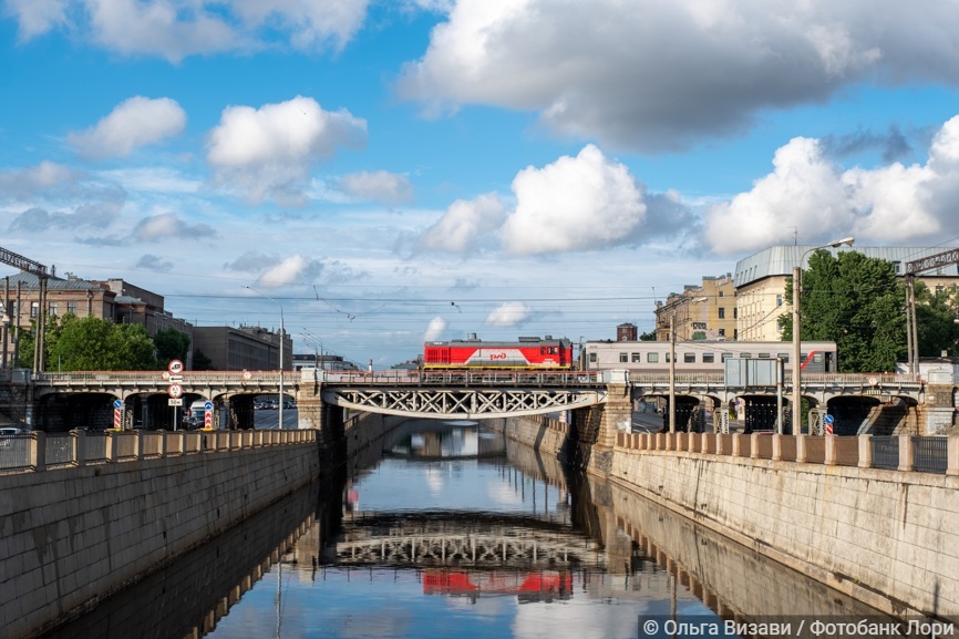 Царскосельский железнодорожный мост через Обводный канал. Санкт-Петербург