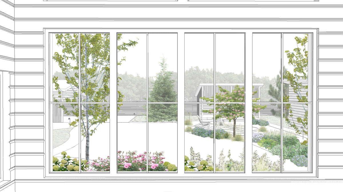 Ландшафтный проект Оксаны Черных близ Плещеево озера