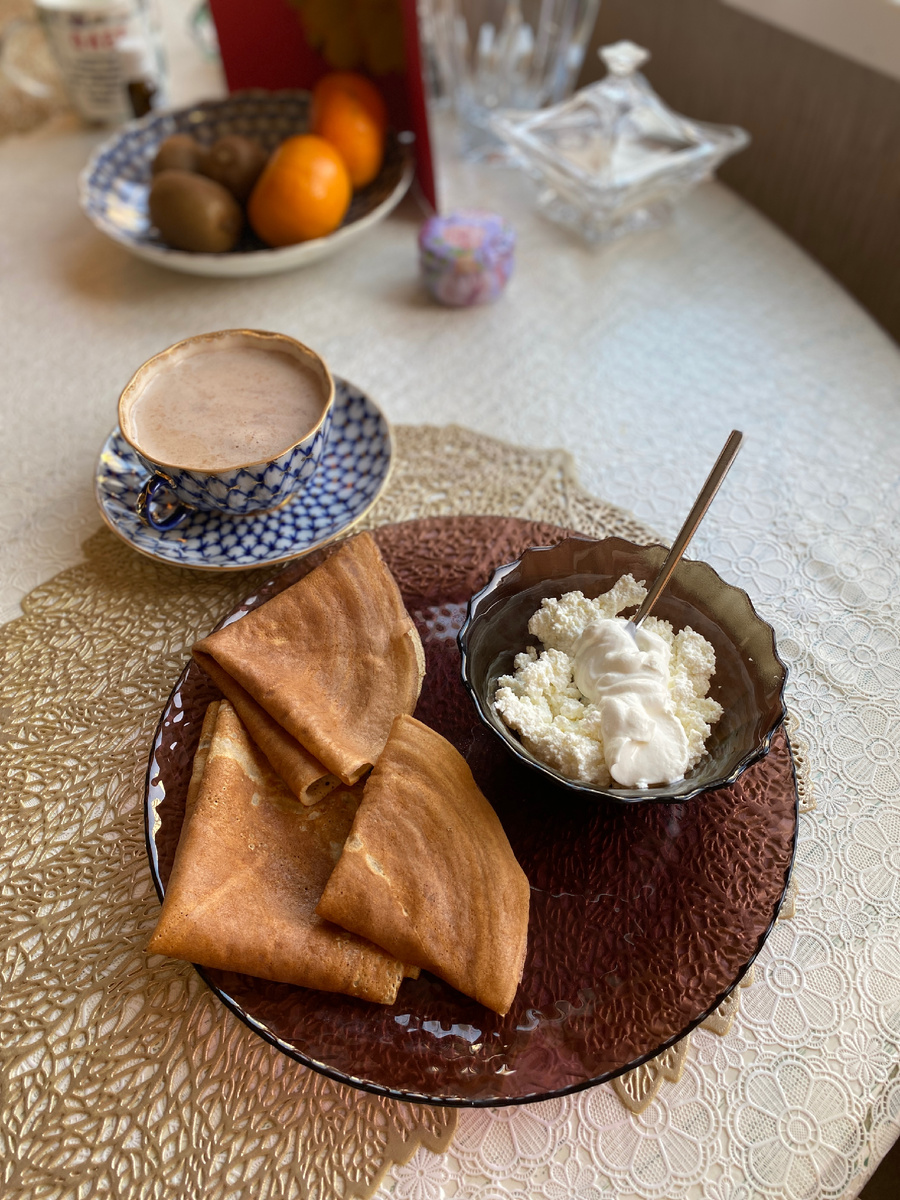 Блины получились очень презентабельные: от традиционных не отличить)))