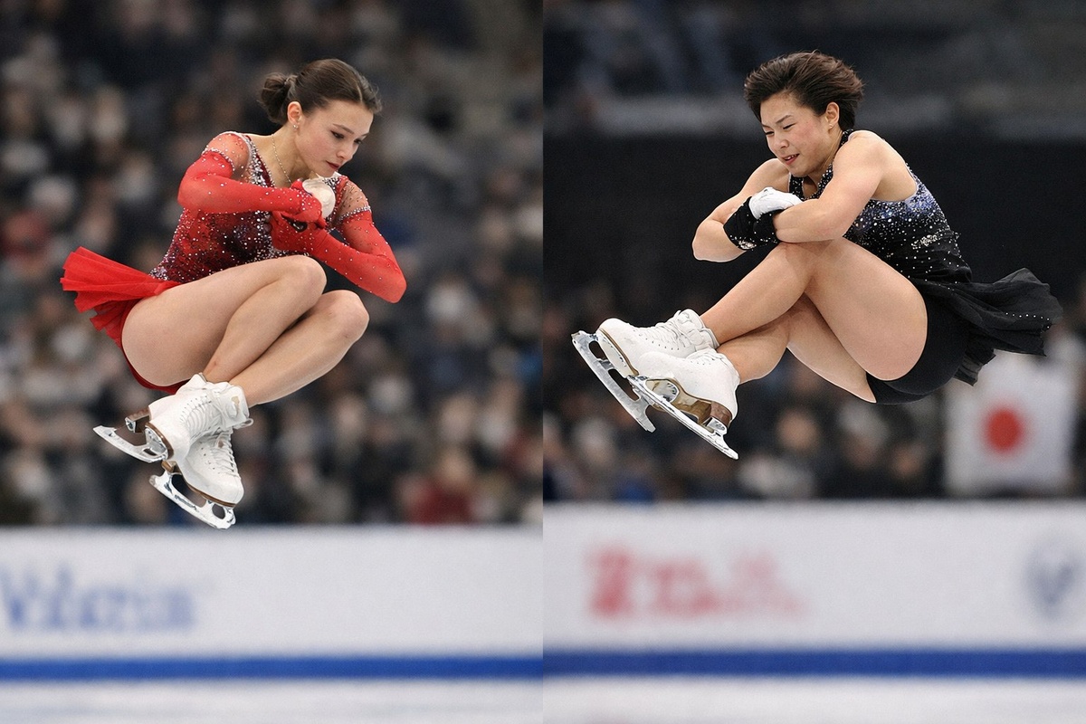 Анна Щербакова и Каори Сакамото / фото сгенерировано ИИ