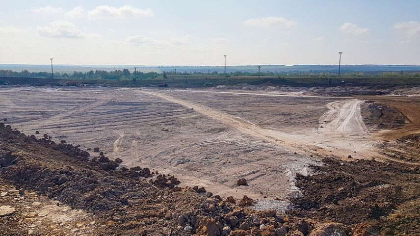 Общая площадь третьей очереди полигона – 12 гектаров. Его ёмкость превышает 2 млн тонн отходов. Фото предоставлено управлением корпоративных коммуникаций ОЭМК