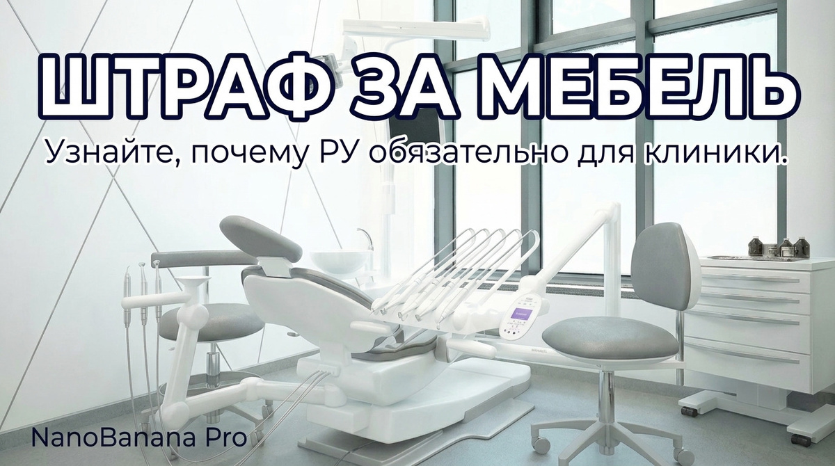    Использование обычной мебели вместо медицинской может привести к штрафам и лишению клиники лицензии. admin