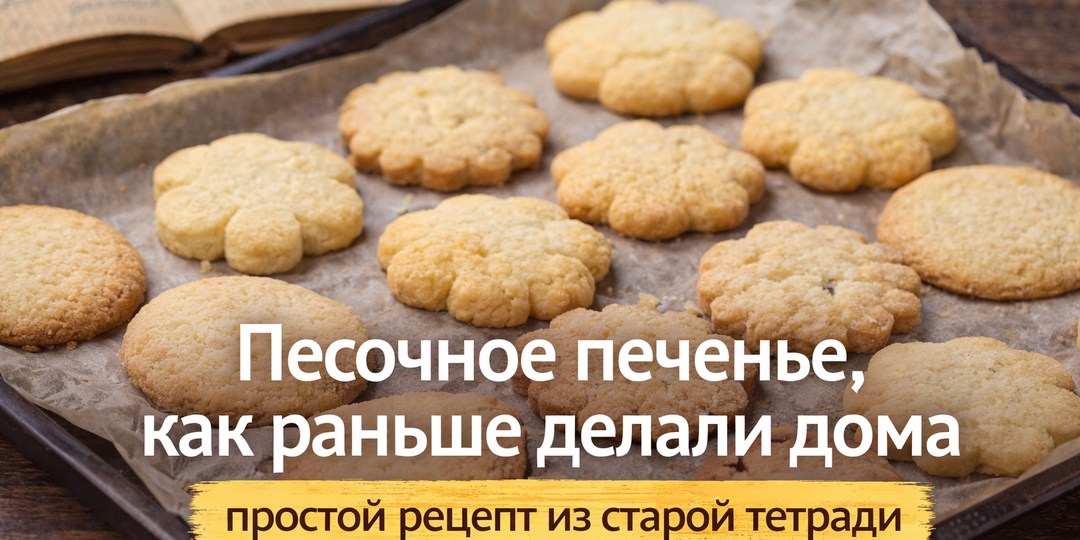 🍪 Песочное печенье, как раньше делали дома — простой рецепт из старой тетради