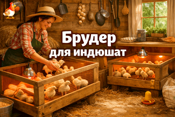 Брудер для индюшат – как вырастить крепкое стадо и не превратить сарай в болото 😄