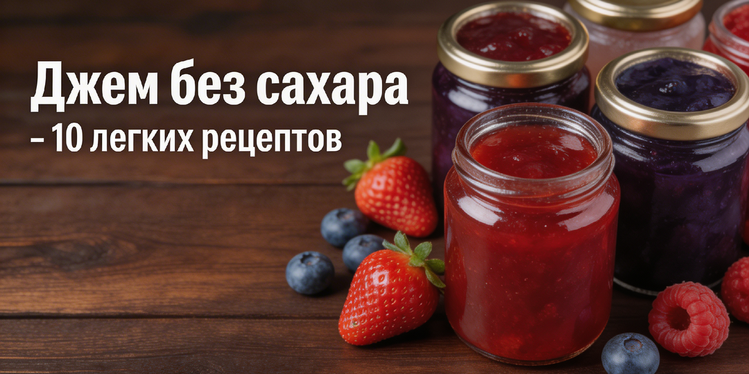 Вкусные джемы «без калорий»: 10 диетических рецептов 🍓