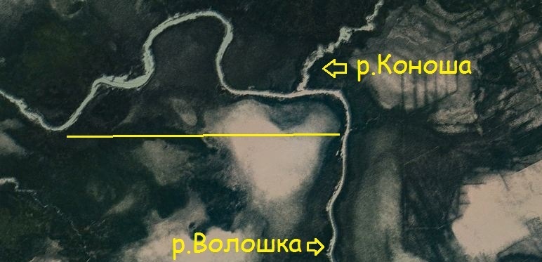 Устье реки Коноша.