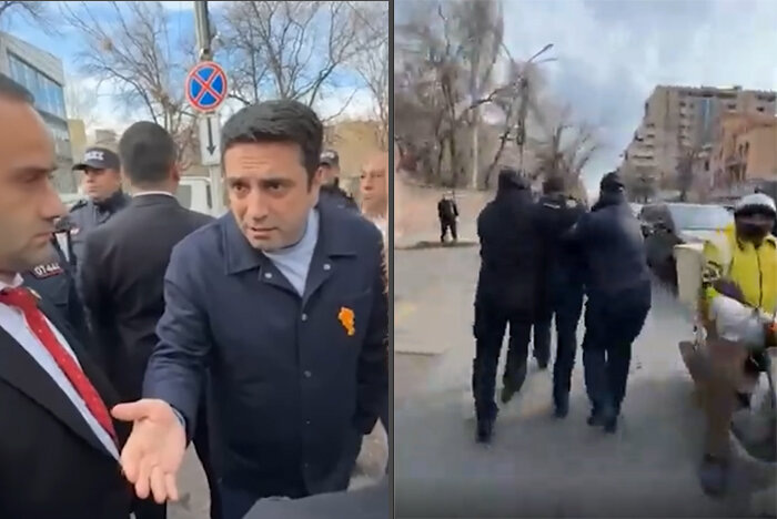    Ролик, демонстрирующий владение спикера матерной лексикой, разошелся по сети. Фото: кадр видео news.am