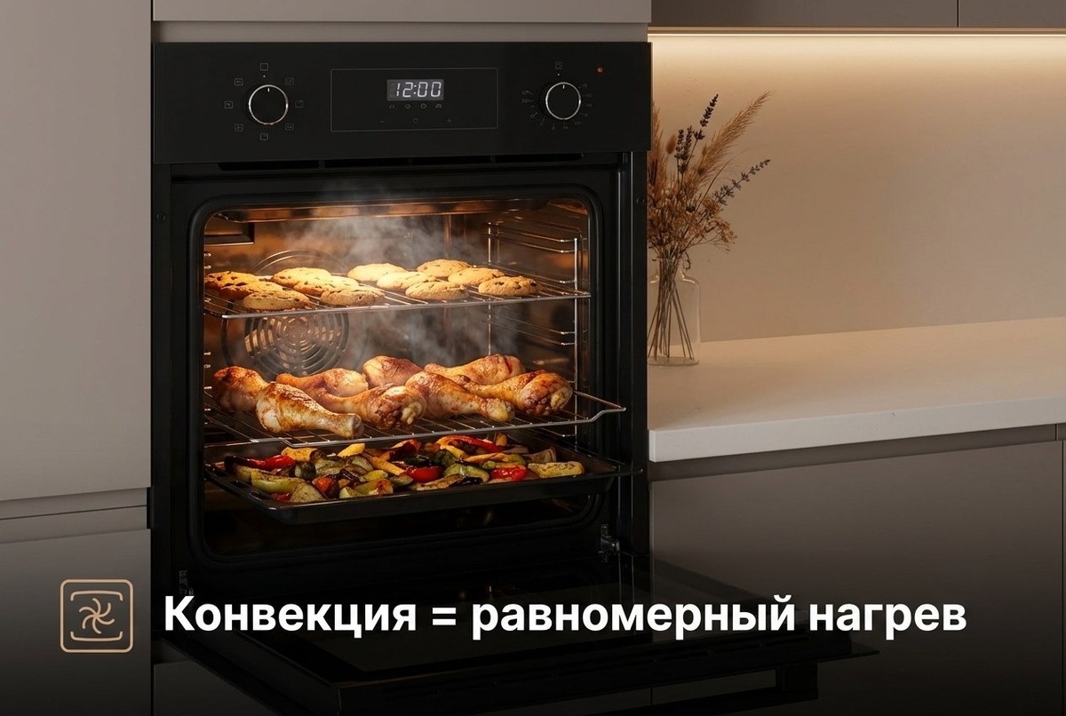 Конвекция в KRONA RITUS 45 BL/BL G2