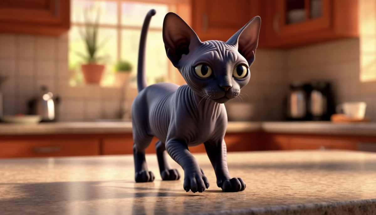 Даже воспитанные кошки склонны покорять высоты, когда никто не видит