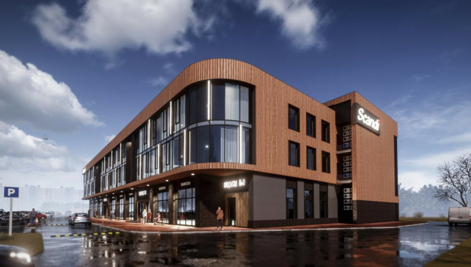 Строящийся БЦ на Павловском тракте, 315г в Барнауле