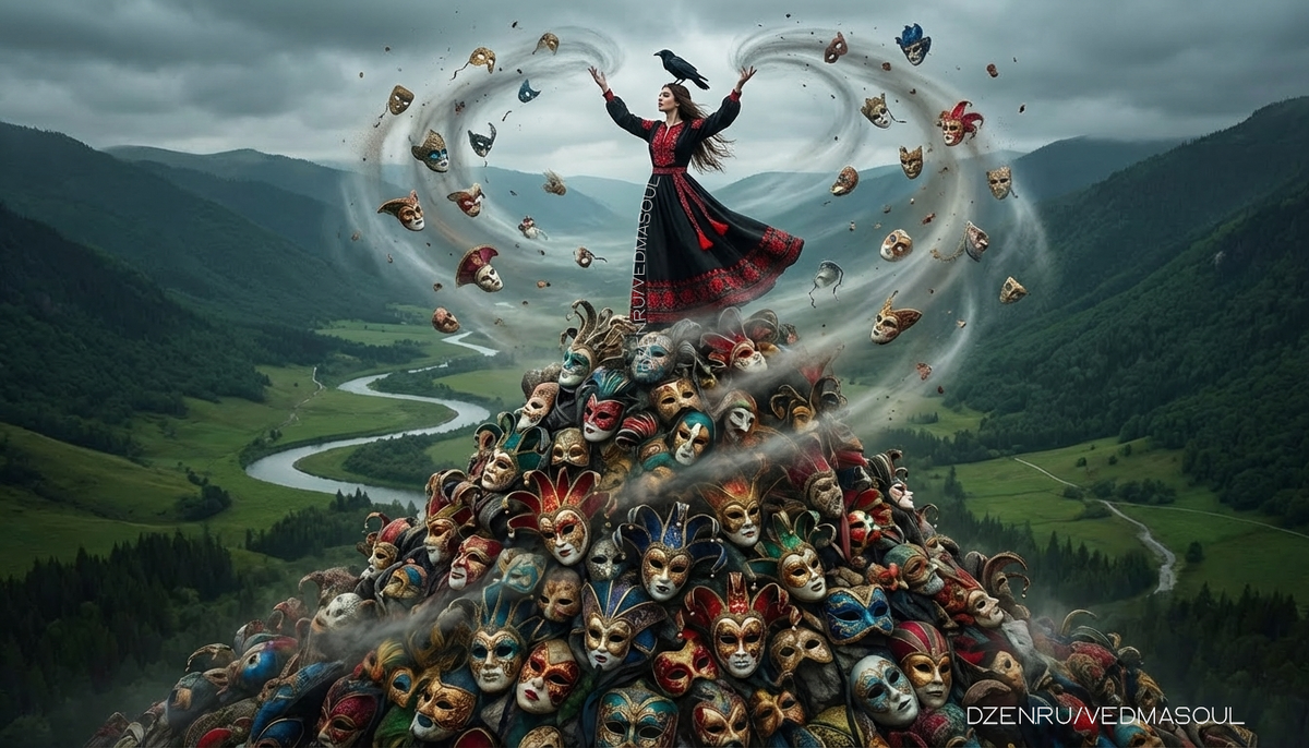 © Авторское изображение @vedmasoul. Cгенерировано ИИ. Приворот, присушка, порча