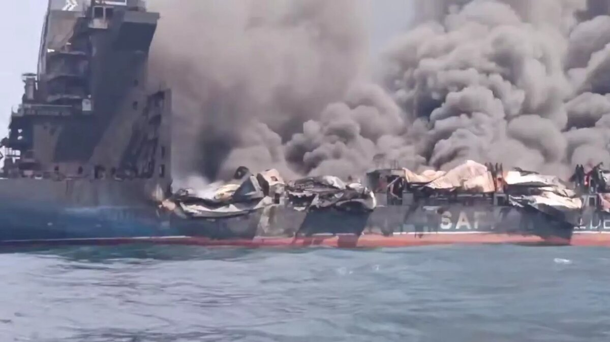 Иран уничтожил в Ормузском проливе еще один нефтяной танкер
© Photo : Скриншот видео из социальных сетей