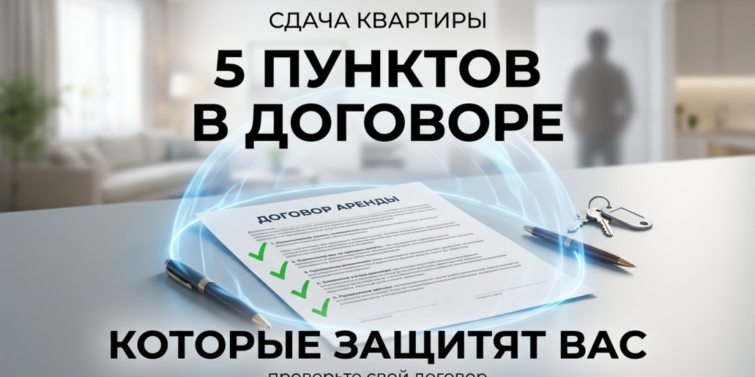 Как защитить квартиру при сдаче в аренду: 5 пунктов в договоре, которые спасут вас