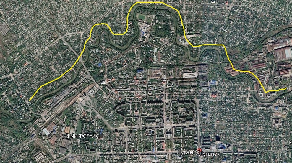 Город Луганск, Украина.