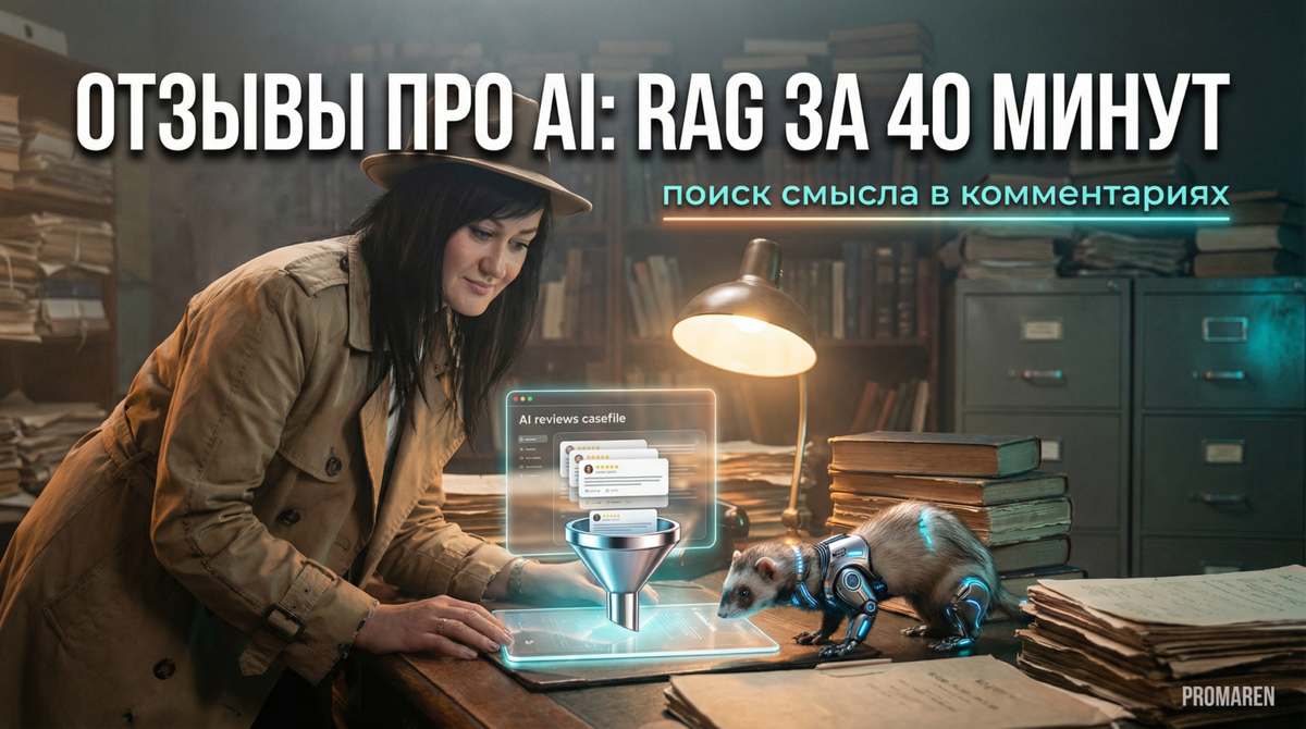    RAG-агент за 40 минут берёт на себя первичный анализ клиентских отзывов | Марина Погодина, PROMAREN Марина Погодина