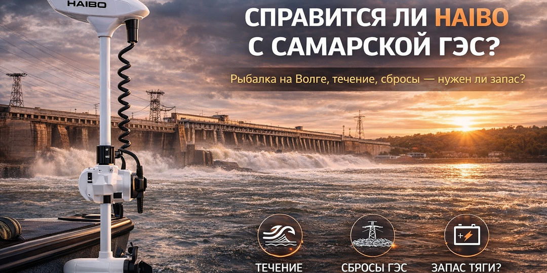 В Самарской области мотор “на минималках” долго не живет: справится ли Haibo с Волгой, ветром и течением