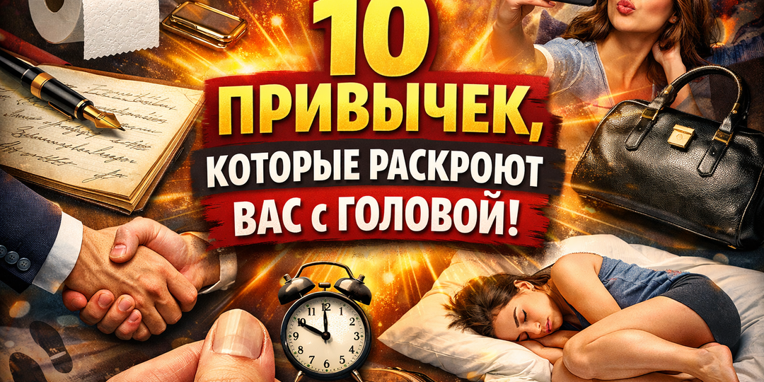 10 привычек, которые выдают вас с головой - начните с почерка. Вы точно о таком не думали и не замечали. Узнаёте себя?