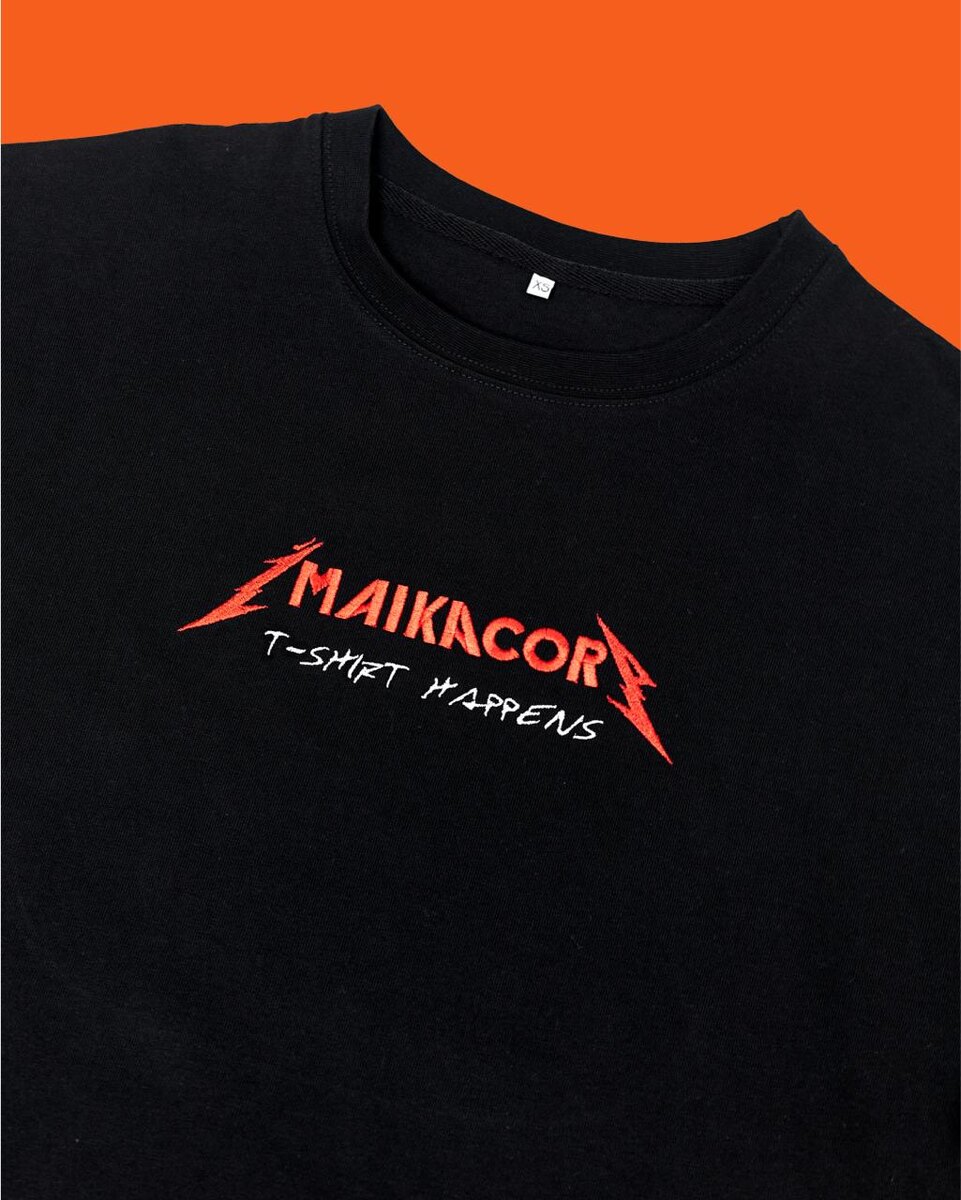 Футболки для нашего T-shirt Fest. Идея заключается в переосмыслении логотипа группы Metallica, которая подчеркивает наши ценности а также гармонично ложится на название нашей компании